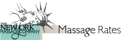 The New York Massage Company - Massage Rates